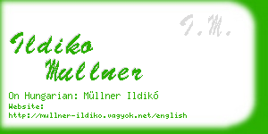 ildiko mullner business card