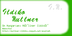 ildiko mullner business card